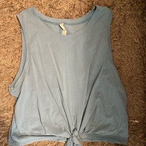 blue lululemon multi tie tank